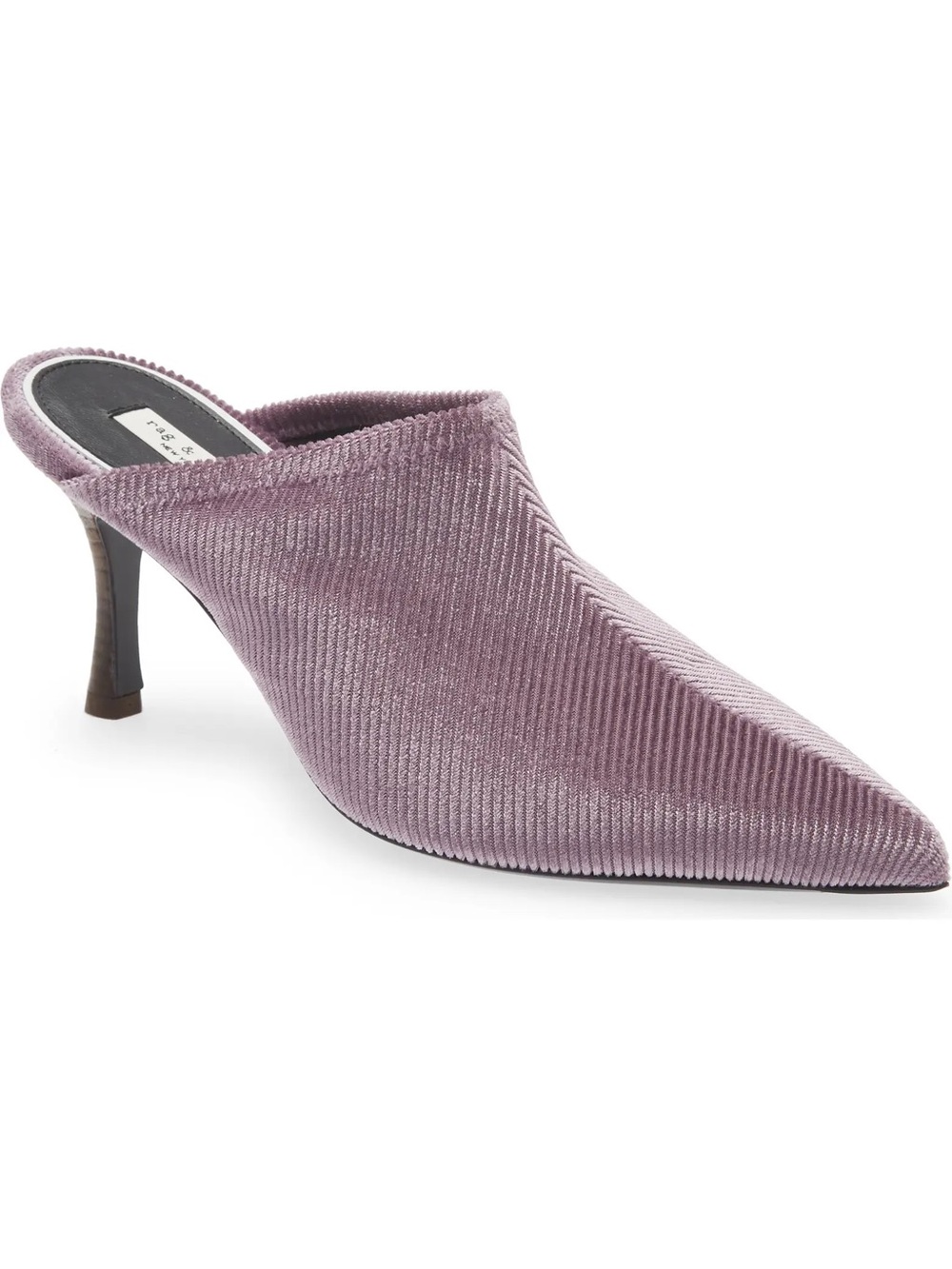 rag & bone Brea Pointed-Toe Velvet Mules